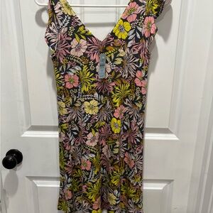 LOFT Multicolor Floral Dress